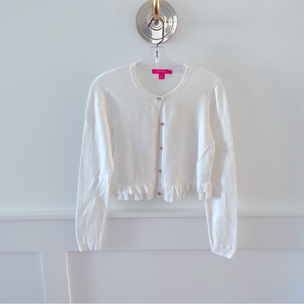 Lilly Pulitzer White Cardigan Sweater